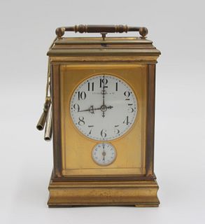 J. E. Caldwell. Brass Repeater Carriage Clock