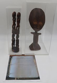 (2) African Carved Wood Figures.