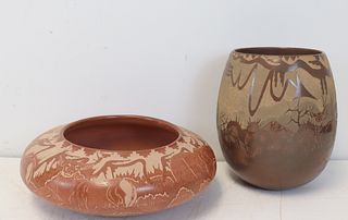 Paul Naranjo (Santa Clara, 1957-2002) Pottery.