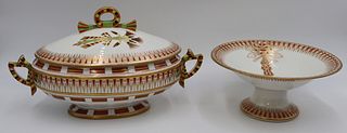 (2) Pcs. Richard Ginori Khedive Porcelain.
