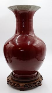 Antique Chinese Sang de Boeuf Vase.