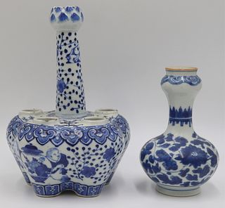 Chinese Blue and White Porcelain Grouping.