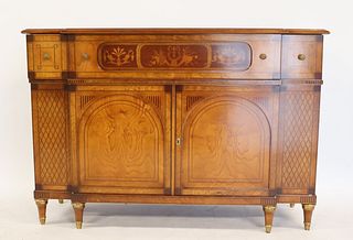 Vintage Inlaid And Gilt Decorated Server / Cabinet