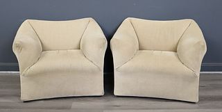 A Pair Of Mario Bellini "Bambole" Club Chairs.