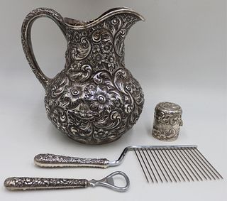 STERLING. Assorted Repousse Sterling Inc. Kirk.