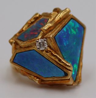 JEWELRY. Julia Plana 18kt Gold, Opal and Diamond