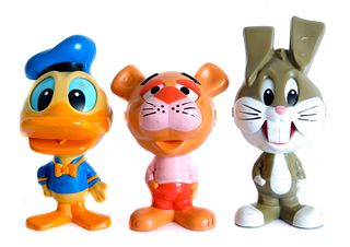 Group, 3 Mattel Wind Up Talking Toys, 1976