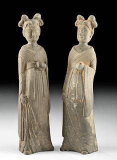 Chinese Wei Dynasty Pottery Ladies, ex-Christies