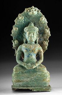 Khmer Bronze Naga Buddha, ex-Sotheby's