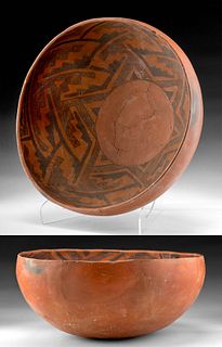 Prehistoric Anasazi St. John's Black-on-Red Bowl