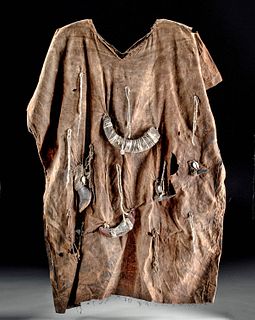 20th C. American Frontier Tunic - Beads, Shells, Horns