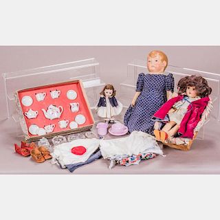 A Group of Three Vintage Dolls by Various Makers, 20th Century.