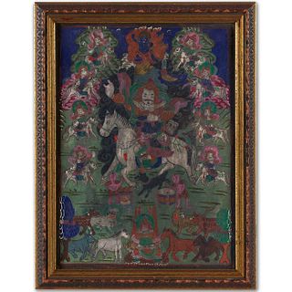 Small Tibetan Thangka painting