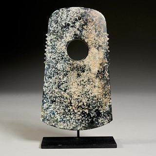 Archaic style Chinese hardstone ritual object