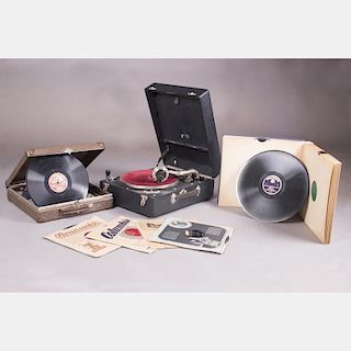 A Vintage Paillard Phonograph, 20th Century.