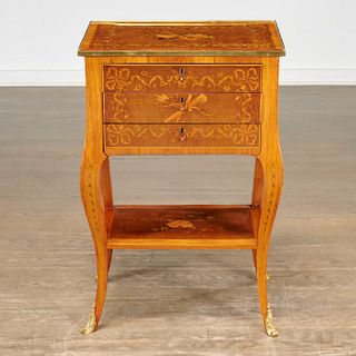 George III marquetry inlaid side table