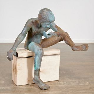 Victor Salmones, cast bronze sculpture