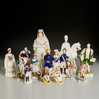 Nice collection antique Staffordshire figures