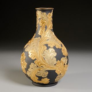 Rare Wedgwood Auro Basalt Vase
