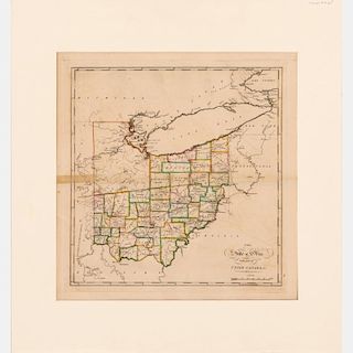 Carey, Mathew (1760-1839). The State of Ohio with Part of Upper Canada, &c., ca. 1818.