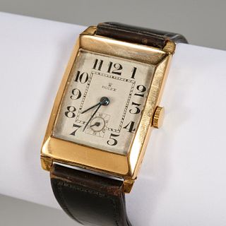 Rolex Prince men's 18k gold wrist watch