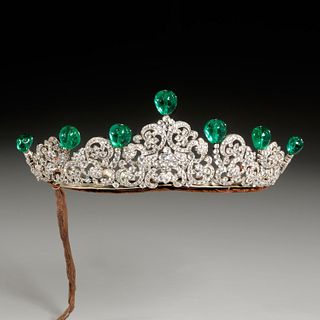 Asprey & Co. Art Deco costume jeweled tiara