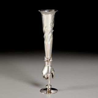 Bichierogra Pampaloni, whimsical silver vase