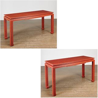 Daniel Romualdez, custom lacquered console tables