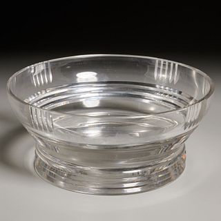 Jean Sala for St. Louis Art Deco crystal bowl