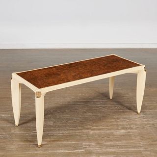 Maurice Jallot, lacquered wood, eglomise low table