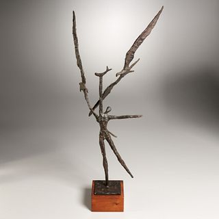 Lindsay Daen, patinated bronze sculpture, c. 1968