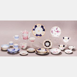 A Miscellaneous Collection of English and German Porcelain Serving Items by Various Makers, 20th Century.
