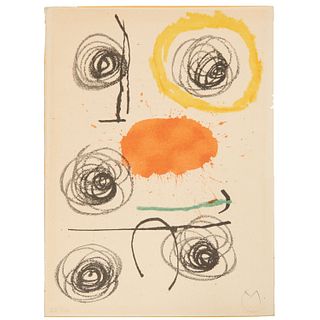 Joan Miro, color lithograph, 1964