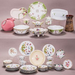 A Miscellaneous Collection of Porcelain Decorative and Serving Items by Various Makers, 20th Century.
