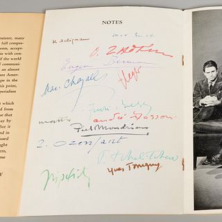 Artists in Exile, signed catalog