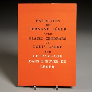 Entretien de Fernand Leger..., Louis Carre, 1956