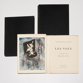 [Matta] Fardoulis-Lagrange, Les Voix, signed ed.