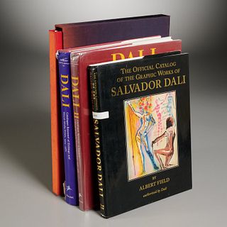 Salvador Dali, (4) Catalogues Raisonne