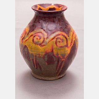 A Cowan Pottery Vase by R. D. Hummel, 1931.