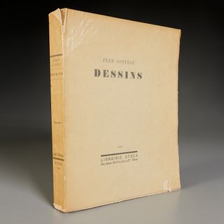 Jean Cocteau, Dessins, 1923, with original drawing