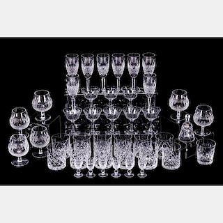 A Set of Waterford Crystal Stemware, 20th Century.