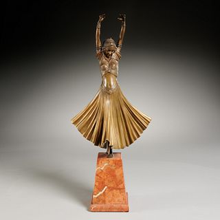 Dimitri Chiparus, bronze sculpture, c. 1925