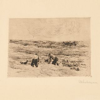Max Liebermann, etching, 1896