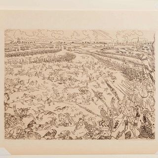 James Ensor, etching, 1895