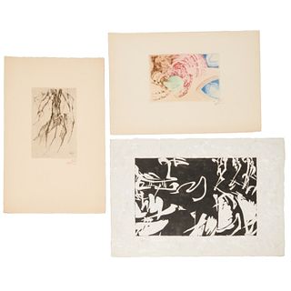 Frantisek Kupka, (3) prints, 1st. quarter 20th c.