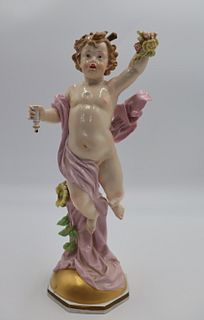 MEISSEN. Large Porcelain Figure