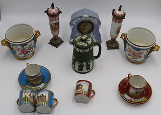 Sevres, Wedgwood  & Other Porcelain Cabinet