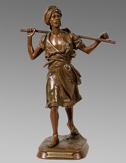 Emile Pinedo (1840-1916) Bronze figure of Arab Orientalism.