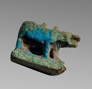 Ancient Egyptian Faience Hippopotamus Amulet c.663-525 BC. 