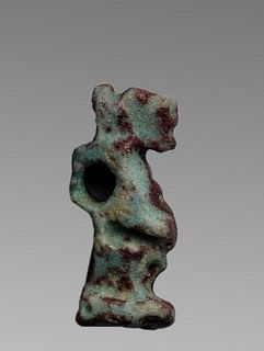 Ancient Egyptian Faience Amulet Of Thoeris c.663-325 BC.